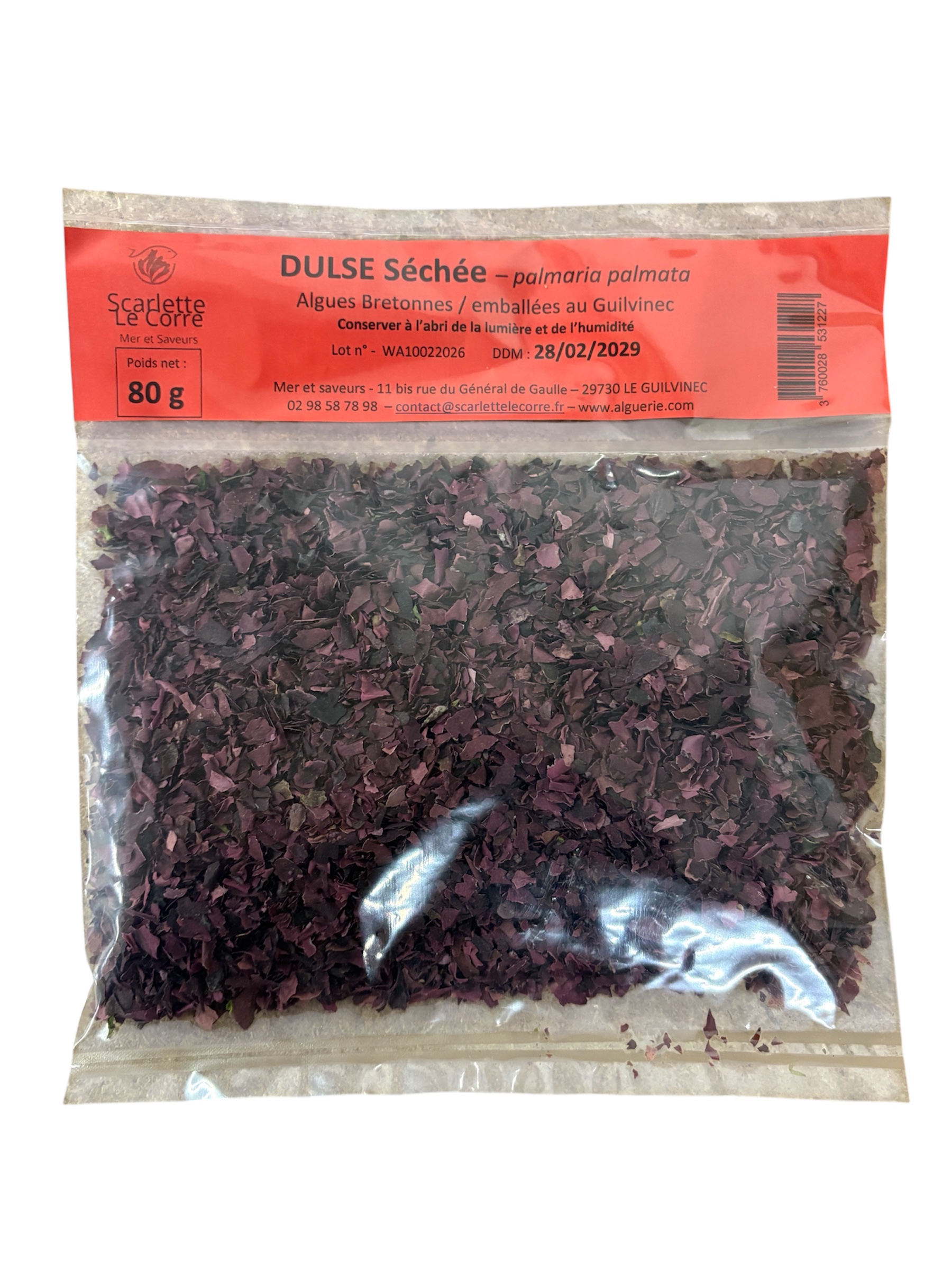 Algue dulse sèche par  80g