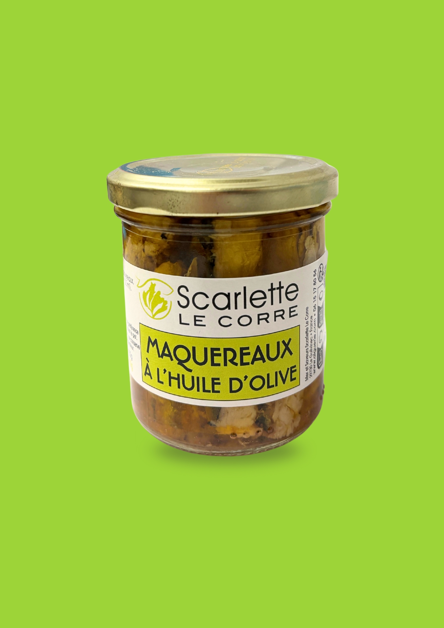 Maquereaux à l'huile d'olive - Verrine de 180g