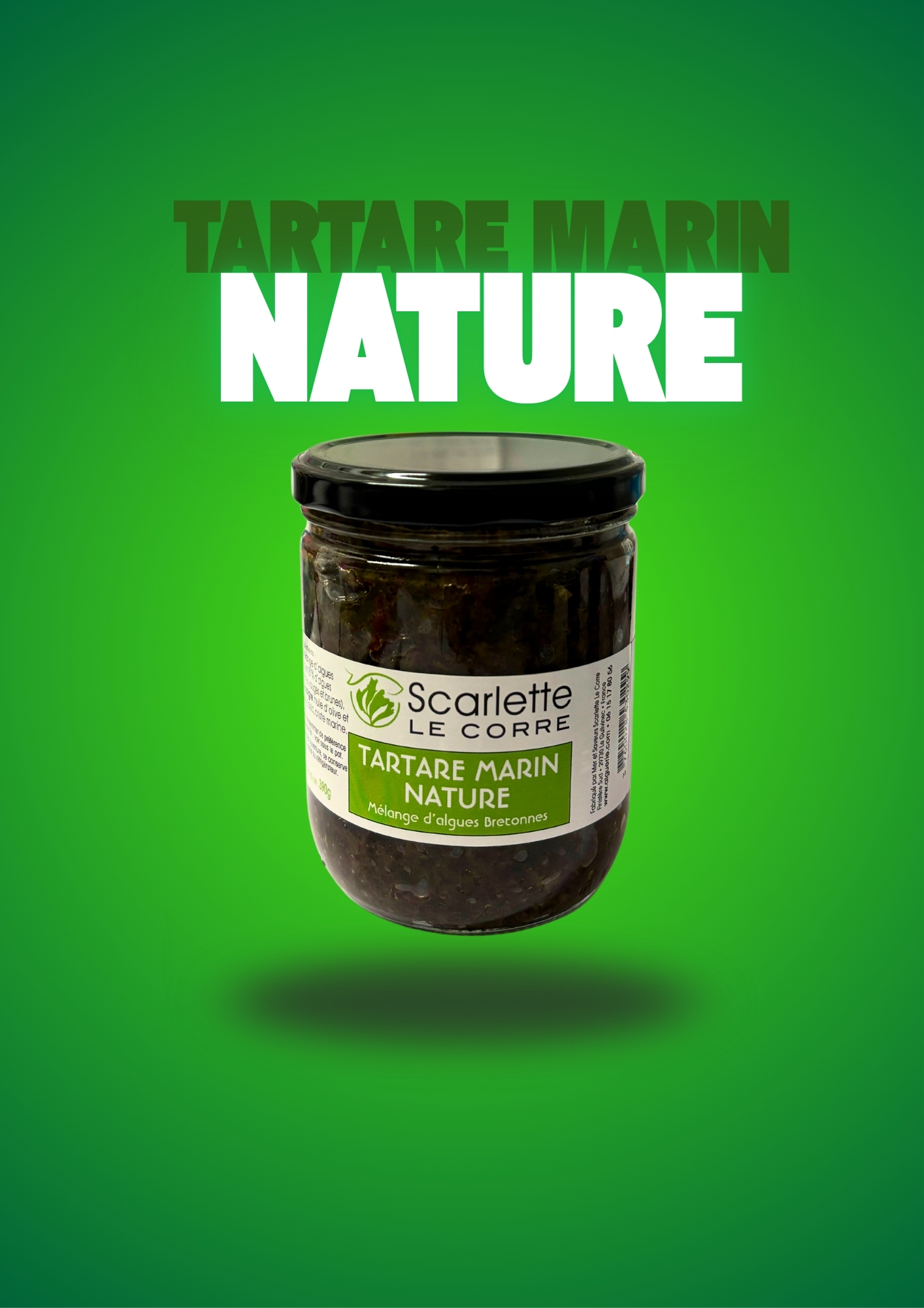 Tartare d'algues - Nature - verrine de 390g