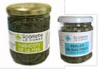 Produits en verrine à base d'algues et tartares marins