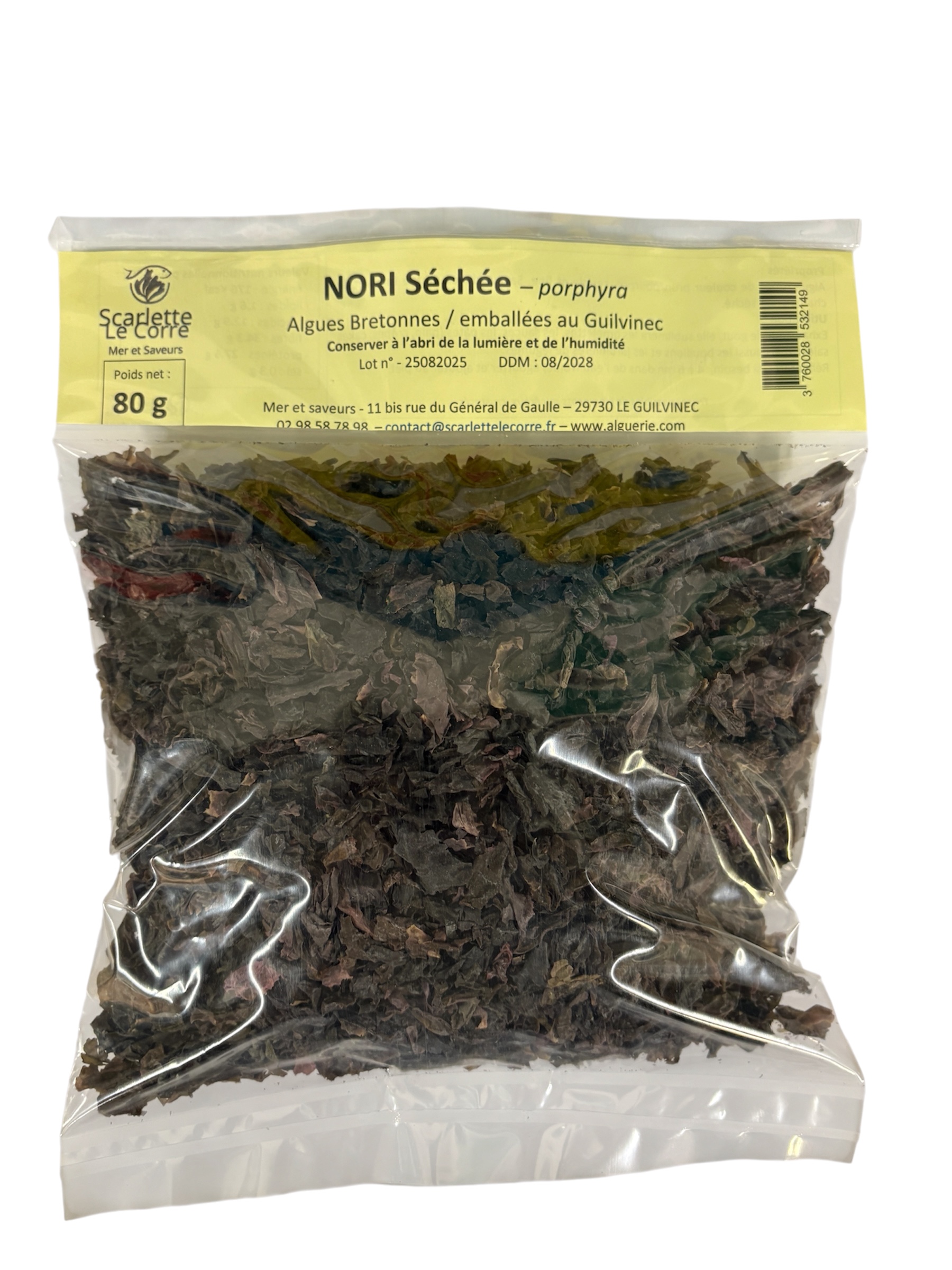 Algue Nori sèche par 80g