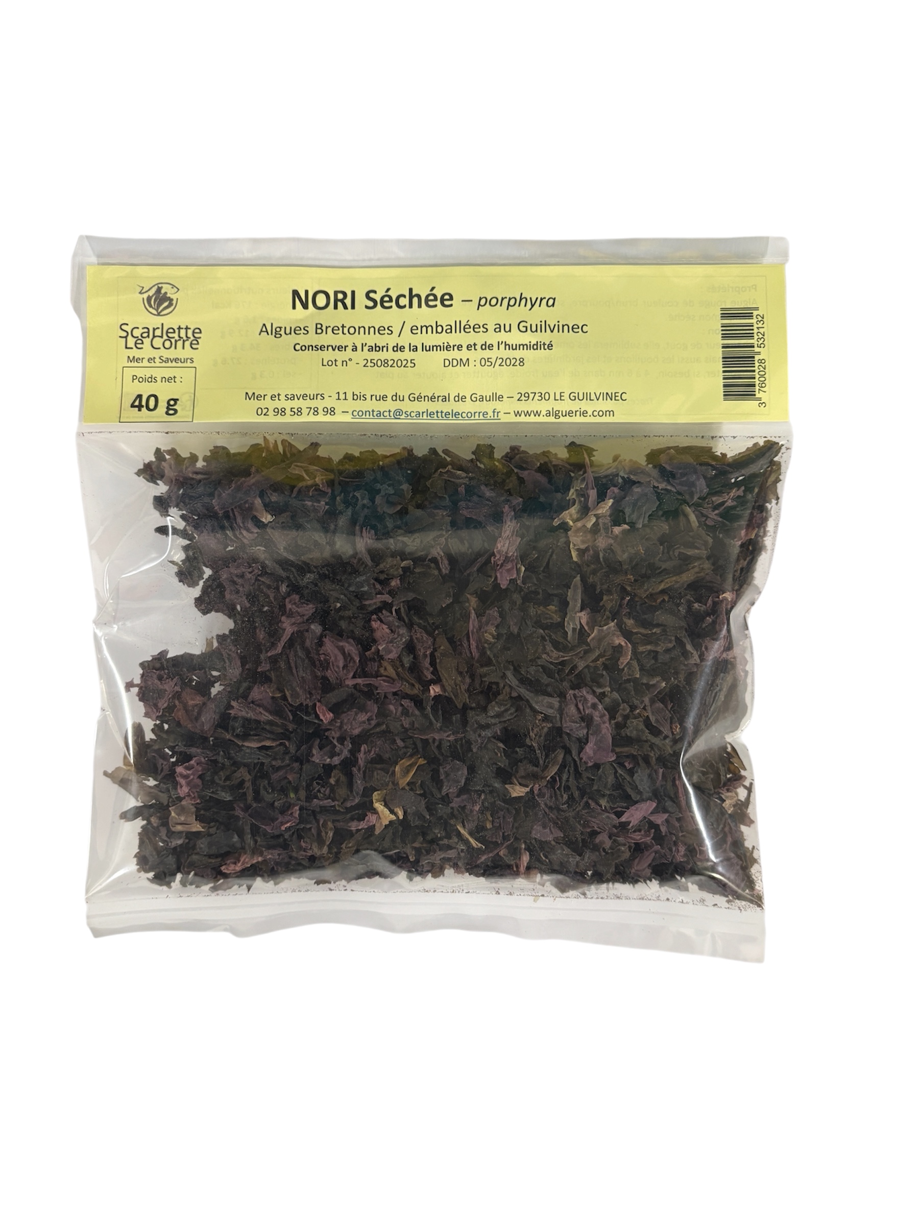 Algue nori sèche par 40g