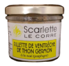 Rillettes de ventreche  de thon germon à la nori  Verrine de 90g