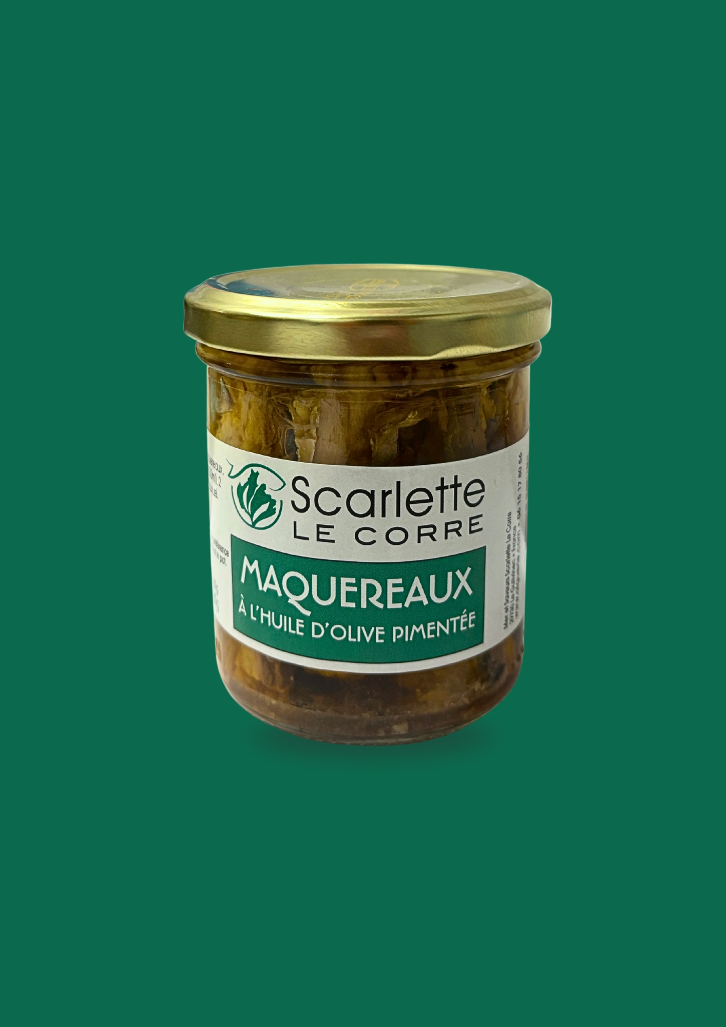 Maquereaux à l'huile d'olive pimenté- Verrine de 180g