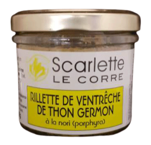 Rillettes de ventreche  de thon germon à la nori  Verrine de 90g