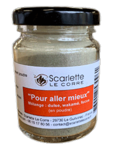 "pour aller mieux" mélange algue en poudre - verrine de 55g