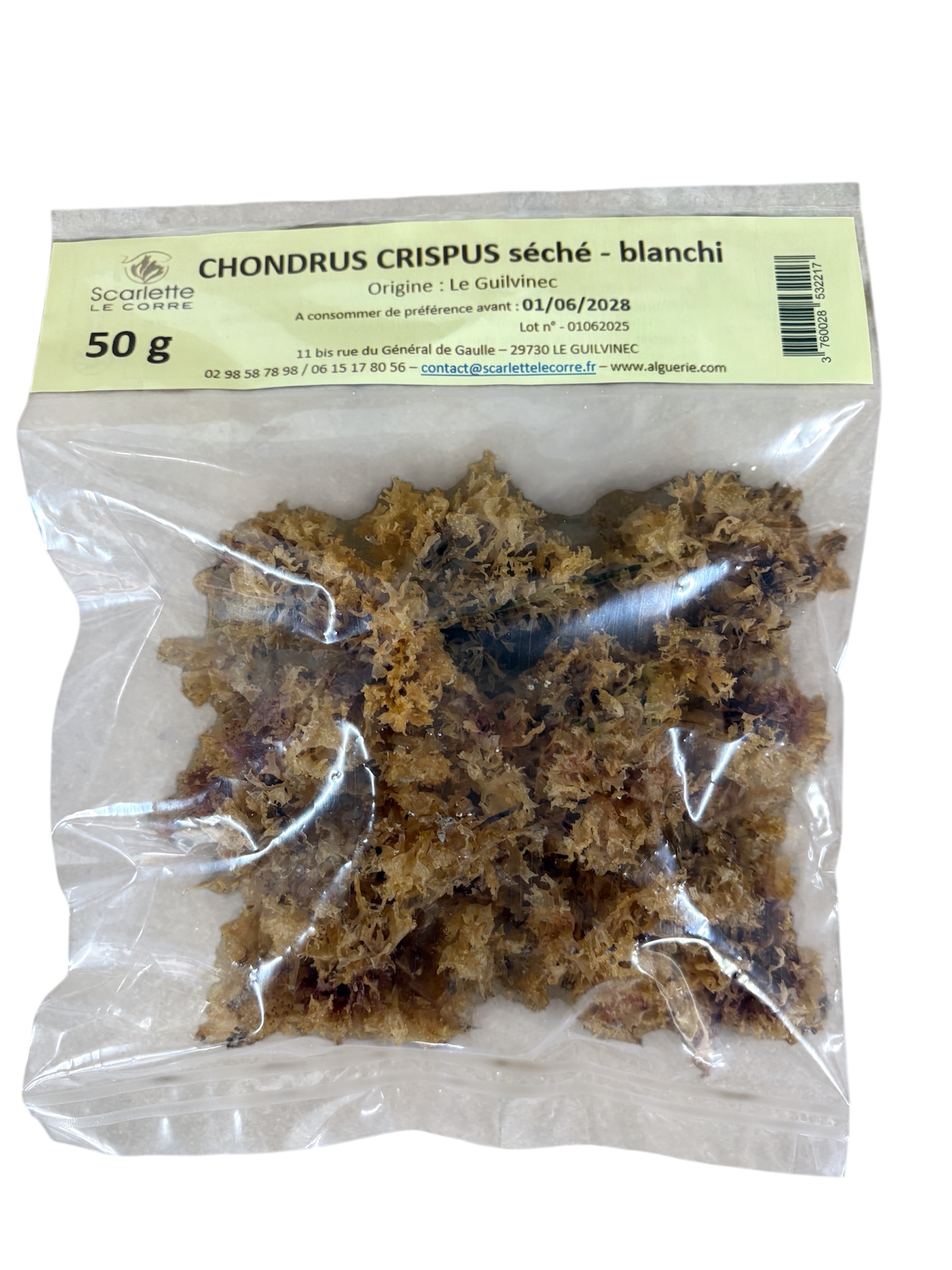Chondrus Crispus séché blanchi- 50g