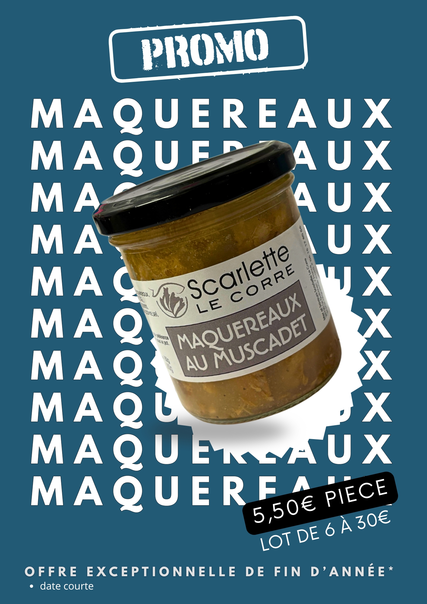 Maquereaux Muscadet- Verrine de 180g