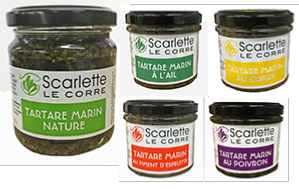 Tartare marin aux algues alimentaires confectionn par Scarlette le Corre